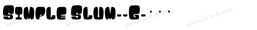 Simple Slum__G字体转换